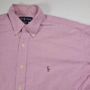 Ralph Lauren Blake‎ Long Sleeve Button Down Shirt Men Size Large Pink